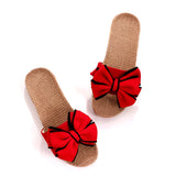 Schmetterlings-Bow Slip-On Sandalen