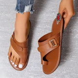 Damen-Sandalen mit verstellbarer Schnalle zum Hineinschlüpfen