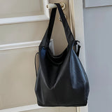 Vintage Schulter-Tote-Handtasche aus weichem PU-Leder