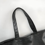 Damen Übergroße Weiche Schultertasche aus Leder