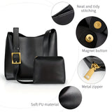 Stilvolles Crossbody-Lederhandtaschen-Set