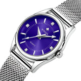 Damen Luxus Gold Mesh Quarz Uhr
