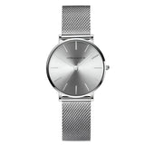 Damen Stylische Gold Quarz Uhr