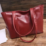 Große Tote-Bag aus PU-Leder