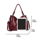 Damen-Crossbody-Designertasche aus Leder mit Quaste