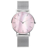 Damen Stylische Mesh Armband Uhr