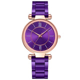 Damen Vielseitige Edelstahl Quarz Uhr