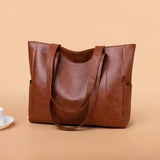 Große Tote-Bag aus PU-Leder