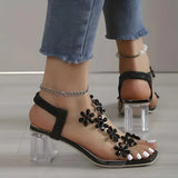 Rhinestone-verzierte High Heel Sandalen für Damen