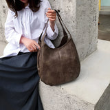Damen Trendige Vintage-Schultertasche aus Leder