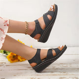 Damen Casual Keil-Plattform-Sandalen