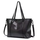 Damen Vintage-Schultertasche aus Leder