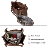 Damen Schultertasche aus hochwertigem Leder