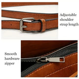 Damen Vintage-Schultertasche aus Leder