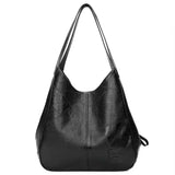Damen Trendige Vintage-Schultertasche aus Leder