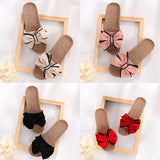 Schmetterlings-Bow Slip-On Sandalen