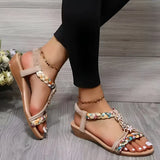 Geflochtene Sandalen mit verstellbarem Riemen