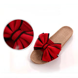 Schmetterlings-Bow Slip-On Sandalen