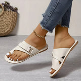 Damen-Sandalen mit verstellbarer Schnalle zum Hineinschlüpfen