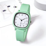Damen Bunte Silikonarmband Quarz Uhr
