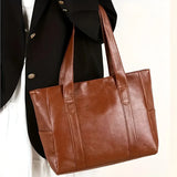 Große Tote-Bag aus PU-Leder