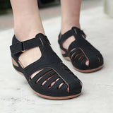 Bohemian Wedge-Sandalen