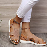 Verstellbare Rundzehen-Sommersandalen
