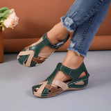 Damen Rundzehen Wedge-Sandalen