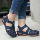Bohemian Wedge-Sandalen