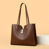 Großräumige Tote-Bag aus weichem Leder