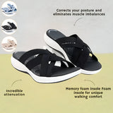 Verstellbare Fußgewölbeunterstützungs-Sandalen für Damen