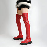 Damen Überknie-Stretch-Stiefel