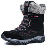 Damen Winter-Thermostiefel mit hohem Schaft und rutschfester Sohle