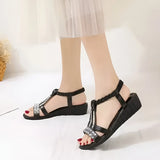 Damen Boho-Stil Wedge-Sandalen