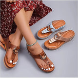 Damen Sommer Keil-Plattform Sandalen
