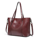Damen Vintage-Schultertasche aus Leder