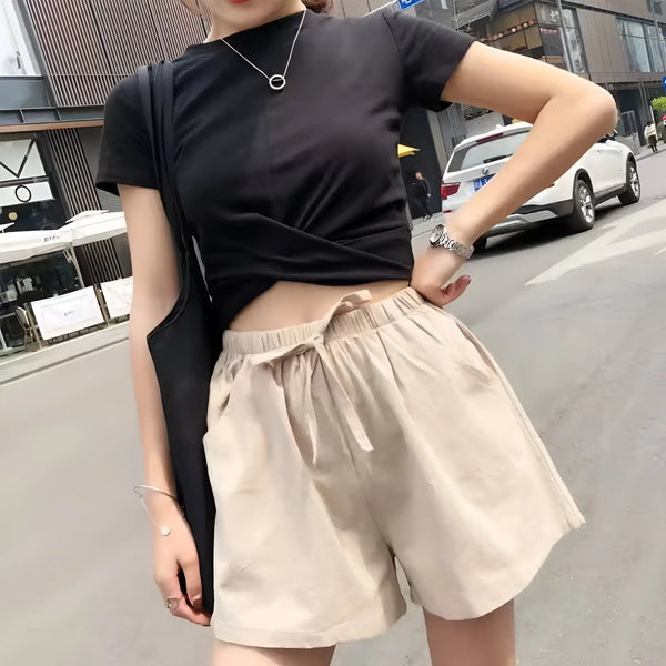 Verstellbare Elastische Bund-Shorts