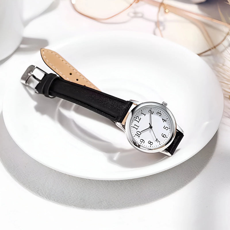 Damen Stylische Klassische Quarz Uhr
