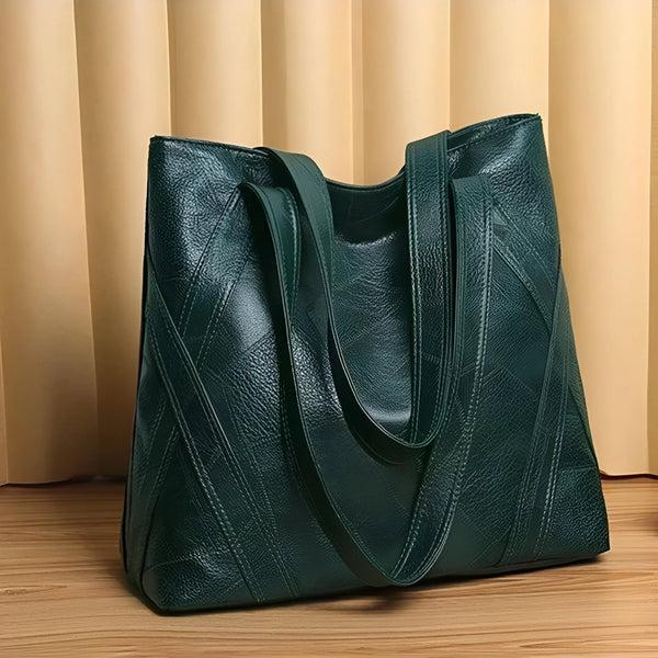 Damen Stilvolle Lederhandtasche mit großer Kapazität