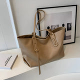 Damen Stilvolle Schulterhandtasche aus Leder