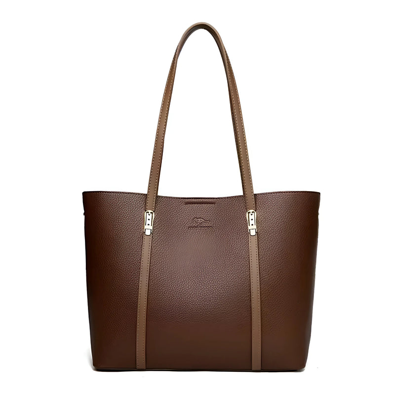 Vielseitige Schultertasche aus Leder