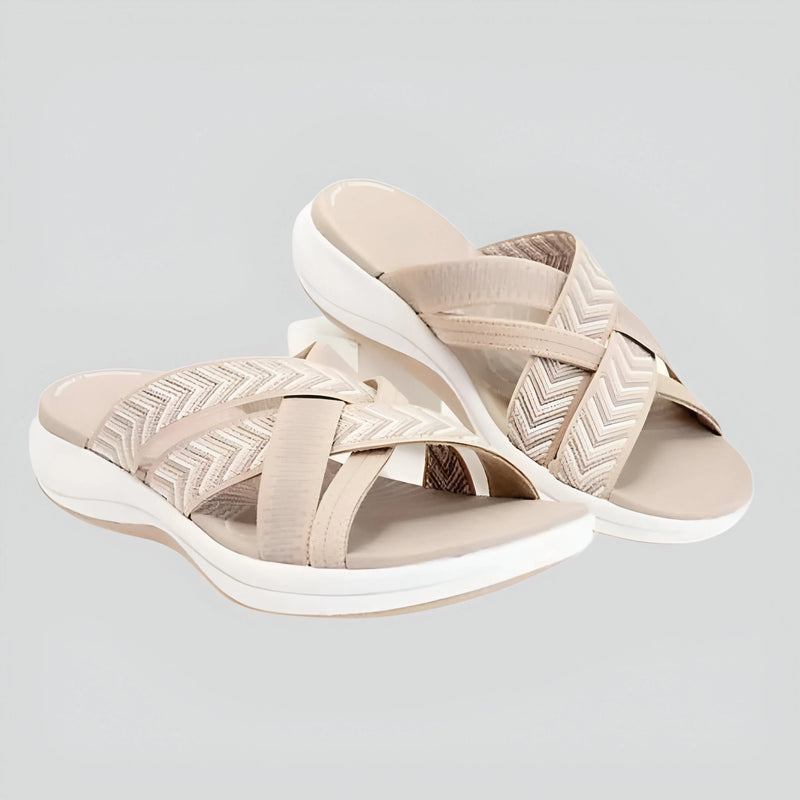 Verstellbare Fußgewölbeunterstützungs-Sandalen für Damen