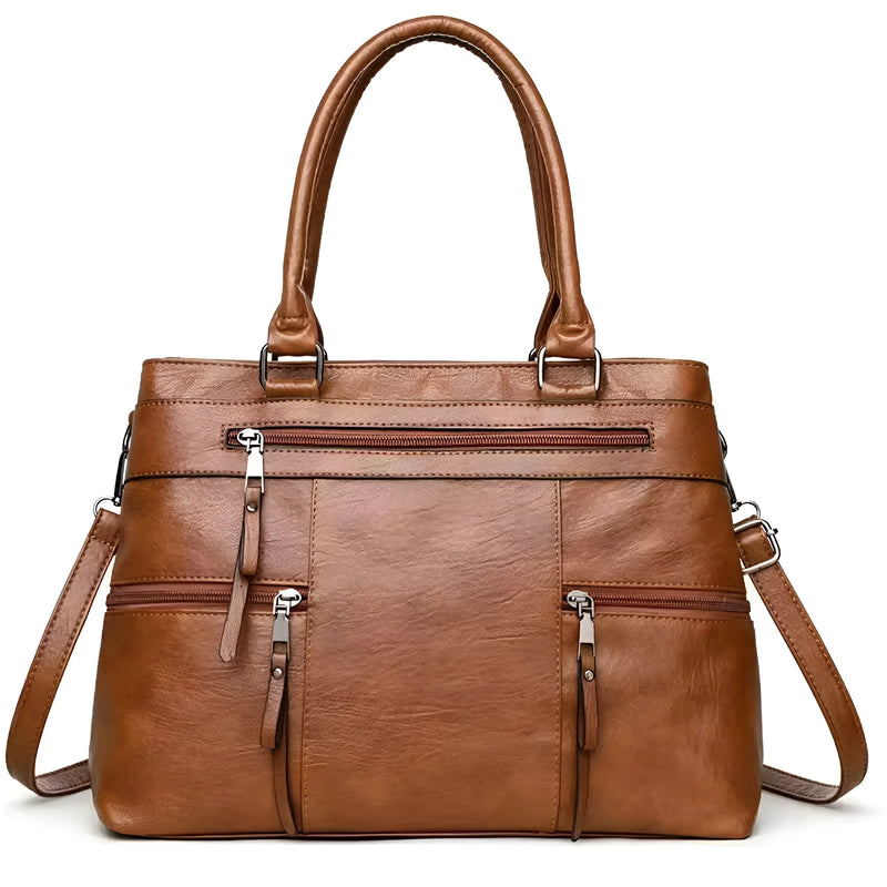 Stilvolle Boston-Handtasche aus Leder für Damen