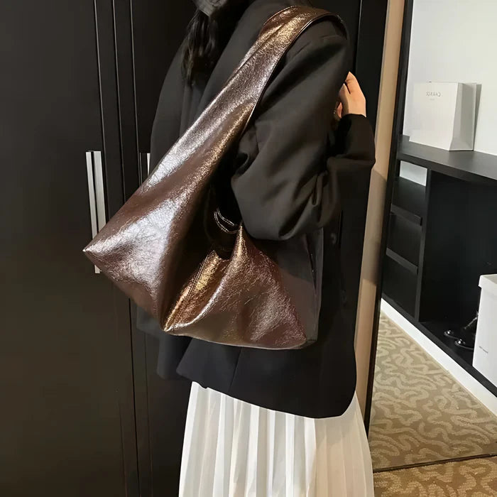 Schultertasche aus PU-Leder