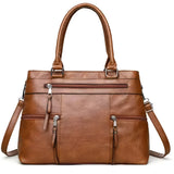 Stilvolle Boston-Handtasche aus Leder für Damen