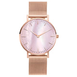 Damen Stylische Mesh Armband Uhr