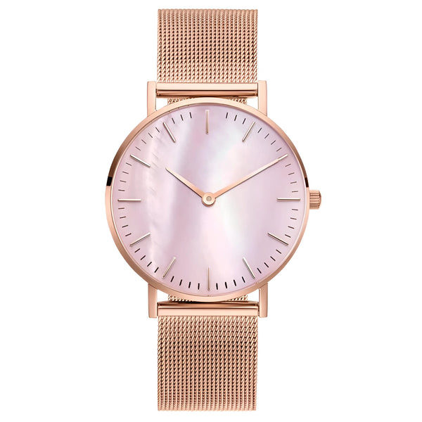 Damen Stylische Mesh Armband Uhr