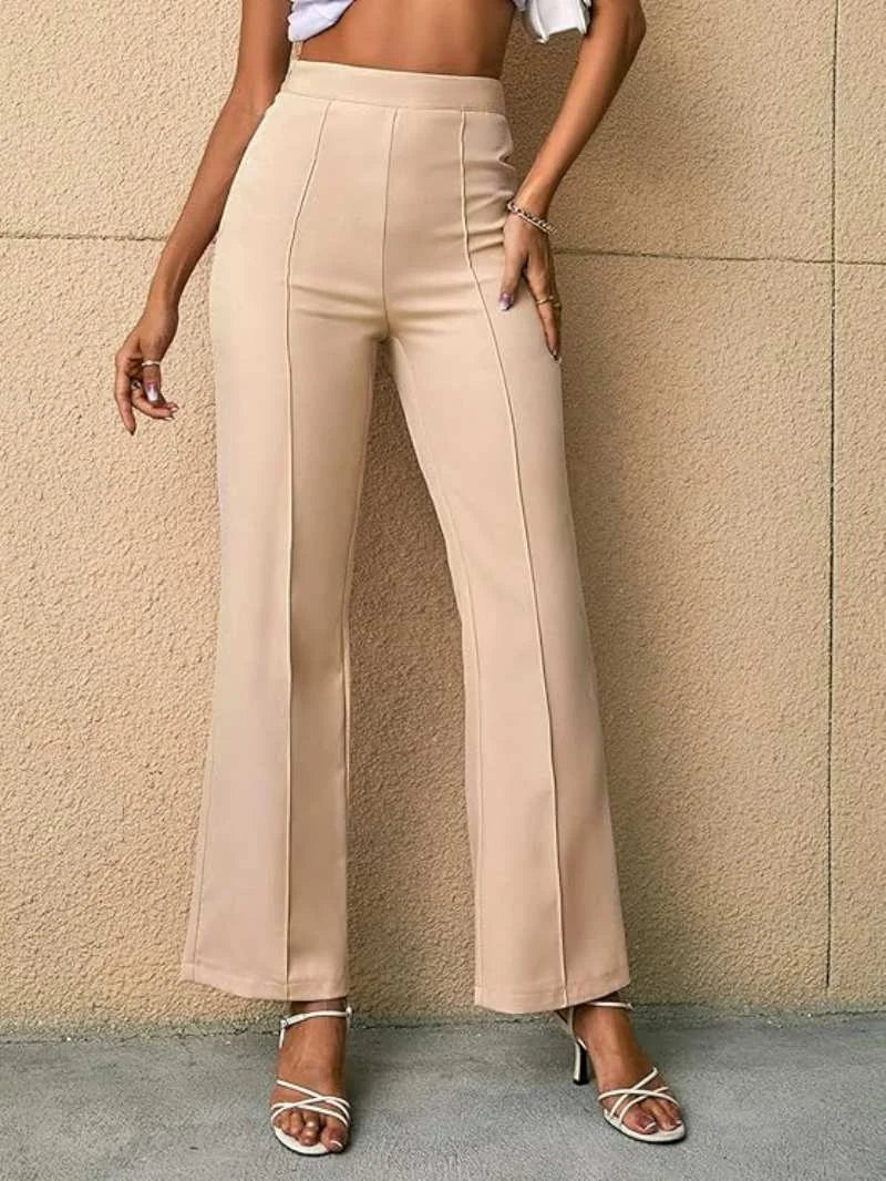 Damen High-Waist Schlaghosen
