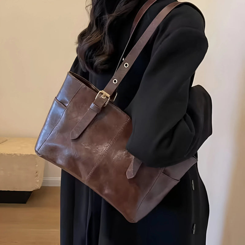 Vintage-Schultertasche mit verstellbarem Riemen