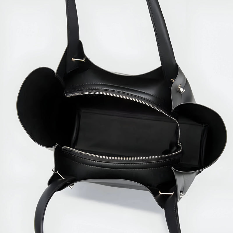 Vielseitige Leder-Tote-Bag für Damen